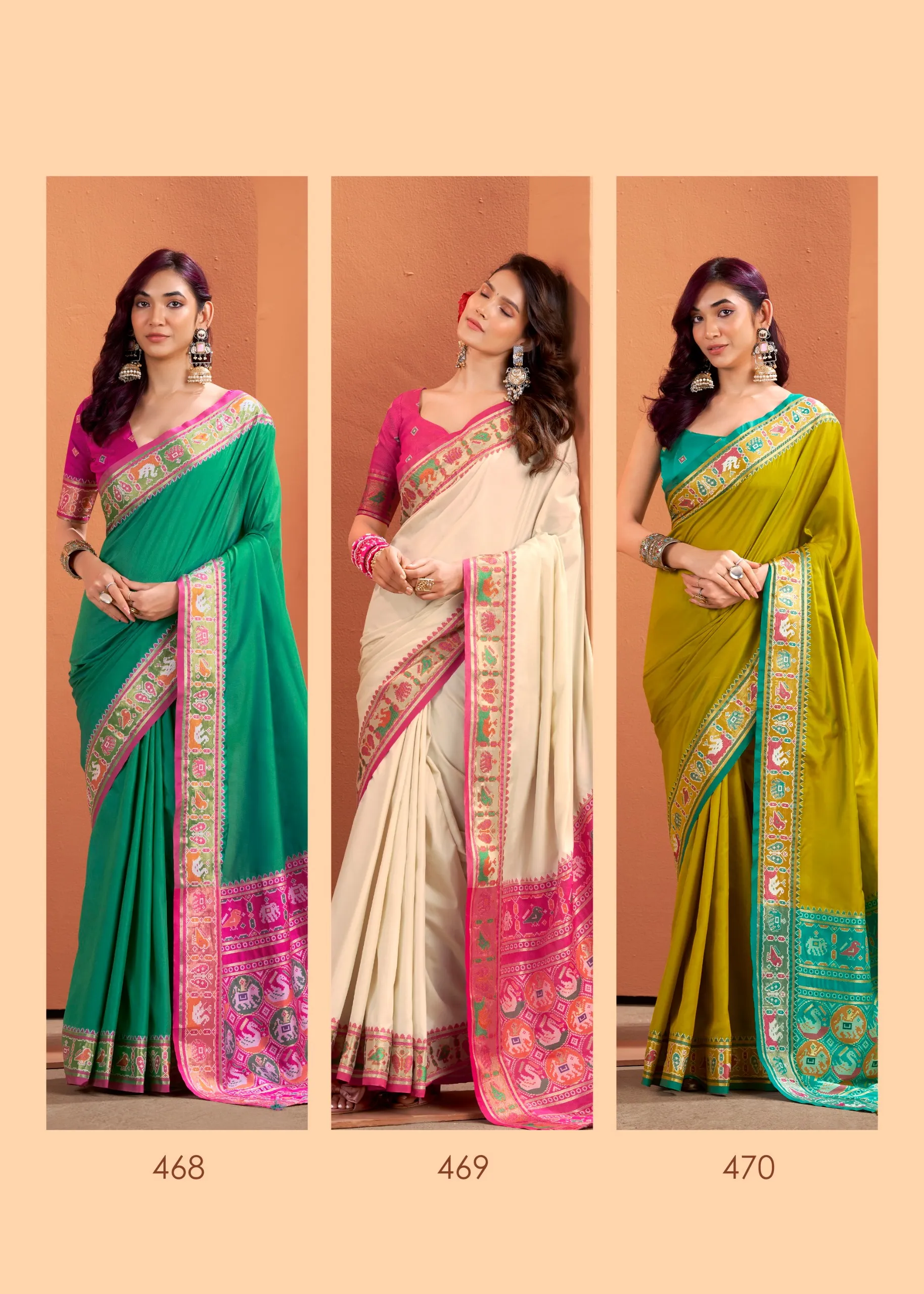Diwali Pooja Special Patola Sarees
