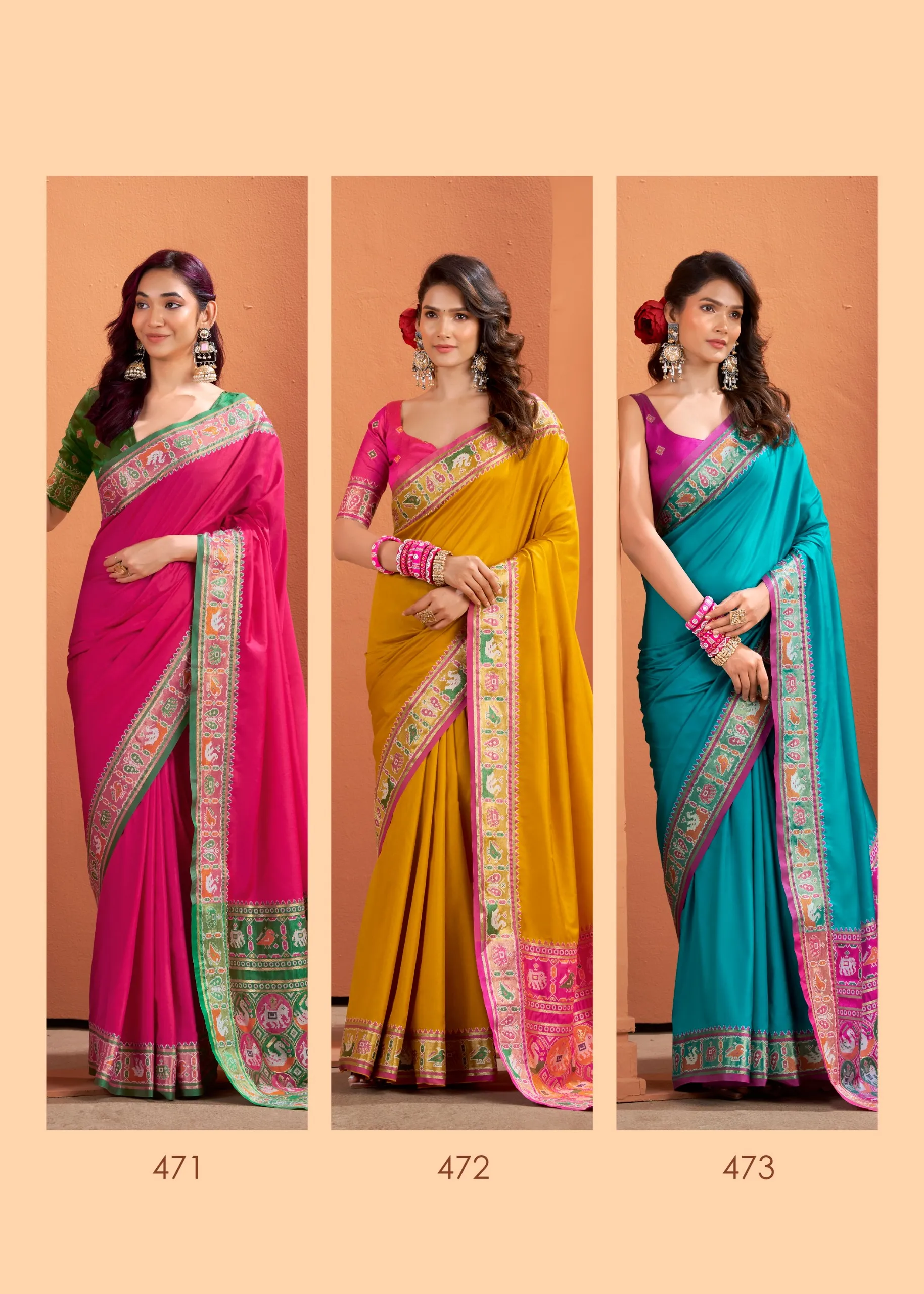 Diwali Pooja Special Patola Sarees