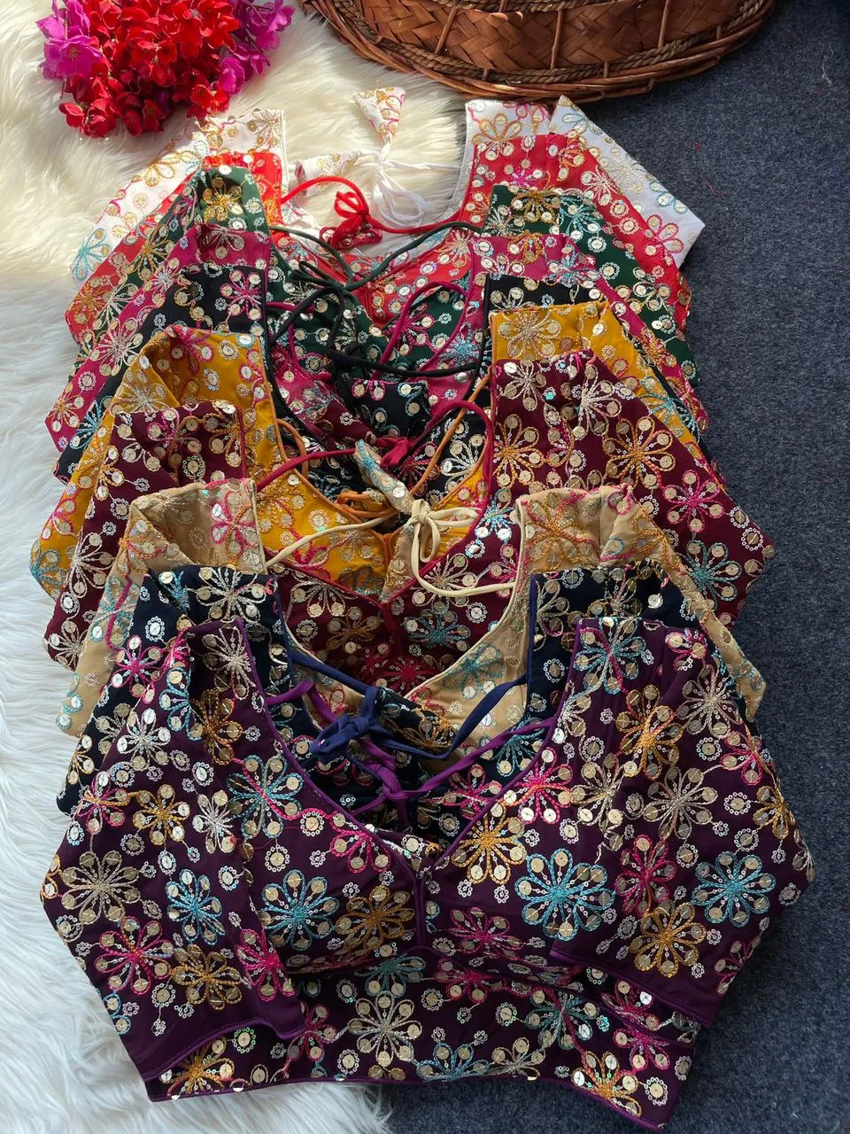 Diwali Special Georgette Readymade Blouse