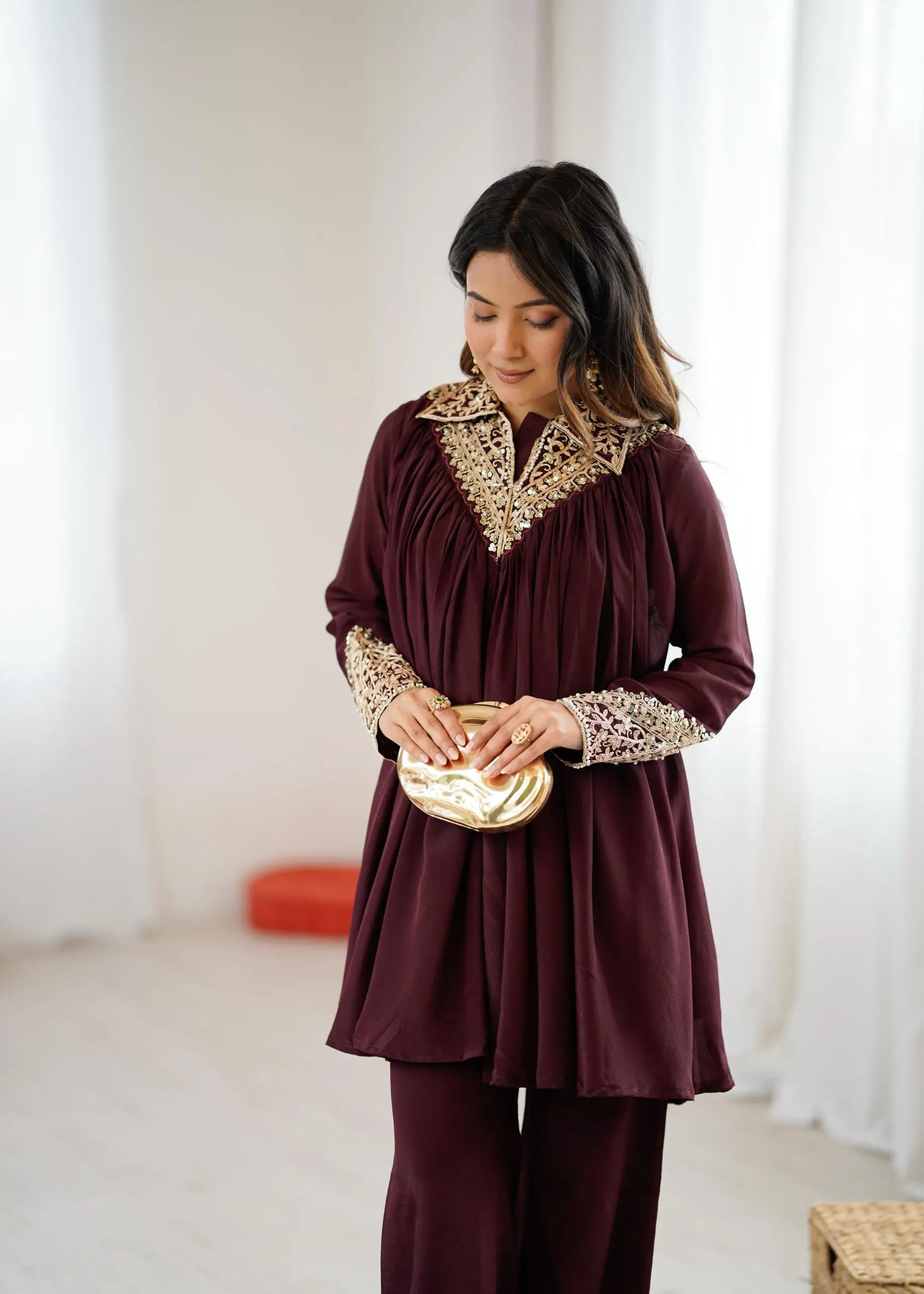 Fancy Heavy Embroidery Co ord Sets