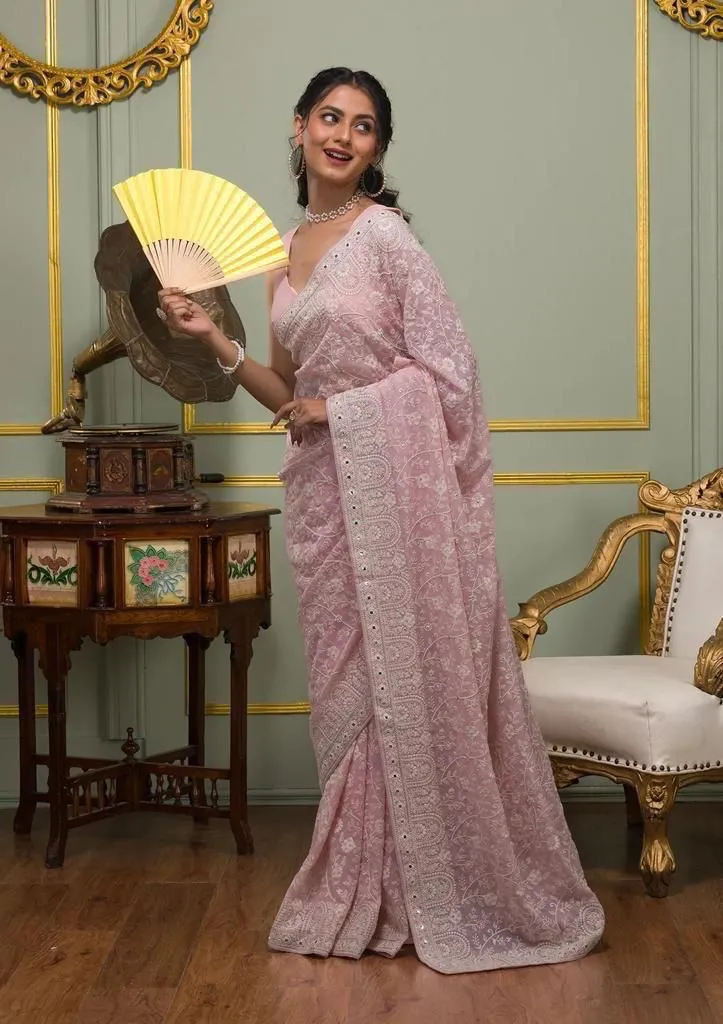Fancy Wedding Georgette Saree