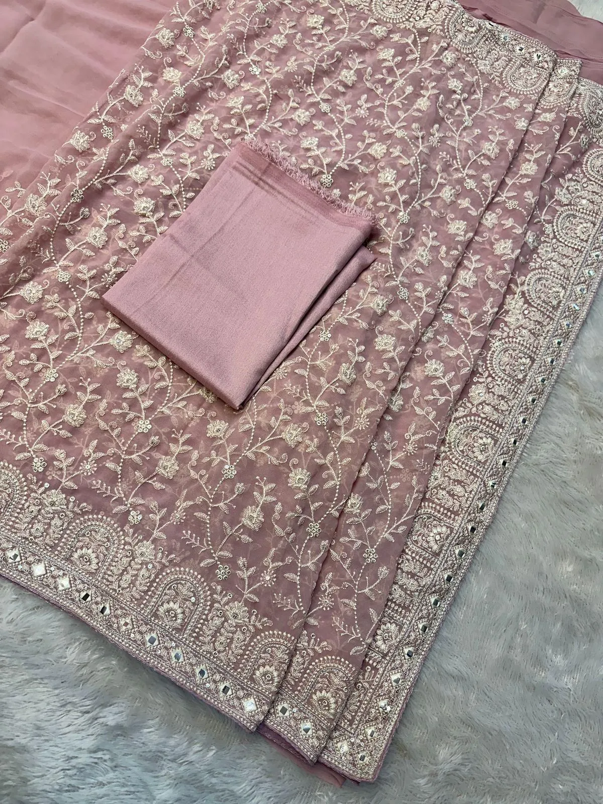 Fancy Wedding Georgette Saree