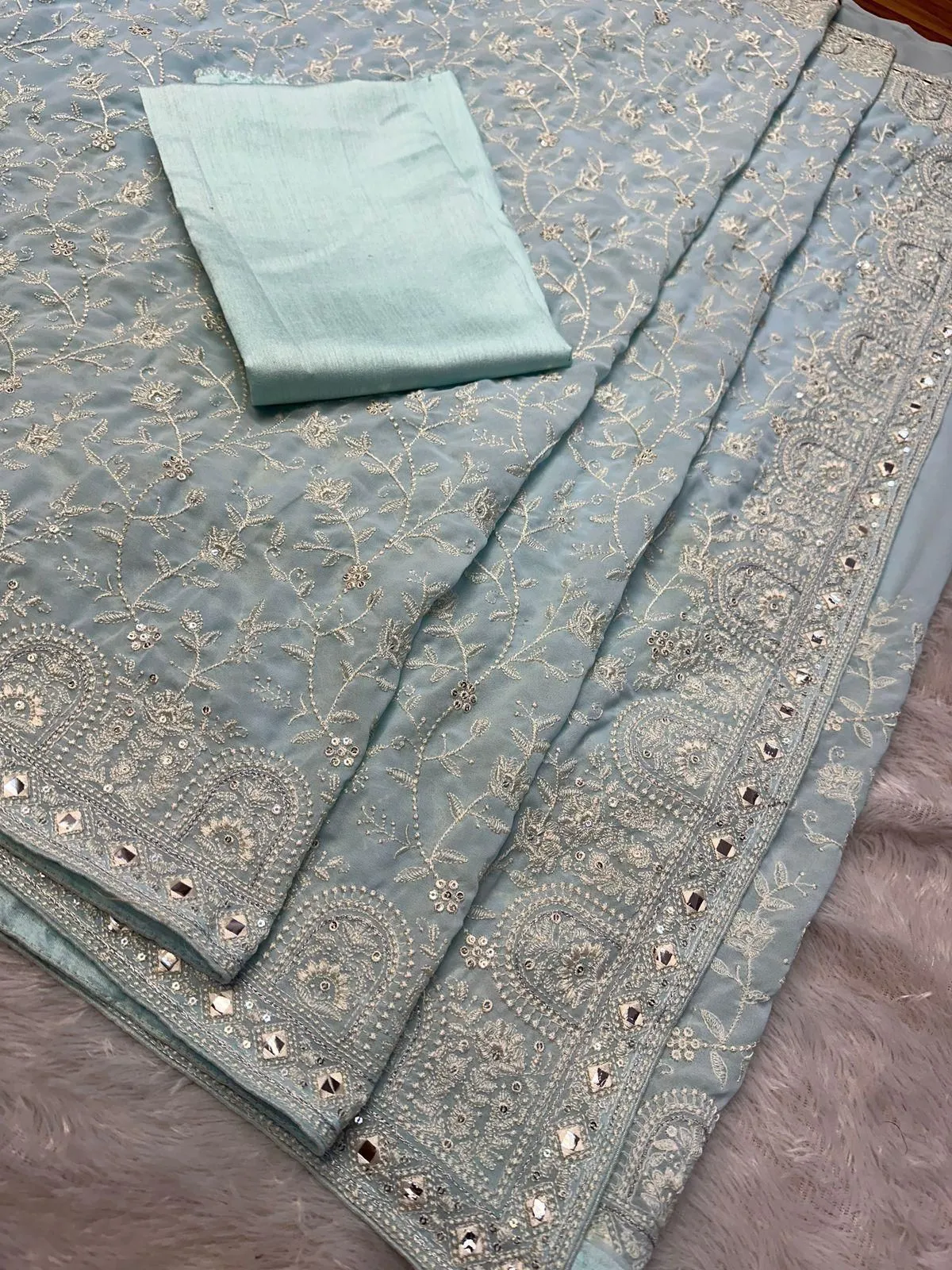 Fancy Wedding Georgette Saree