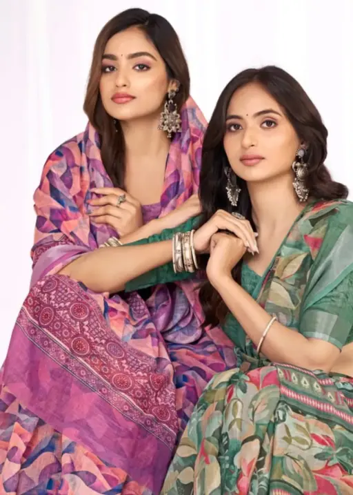 Festive Linen Saree