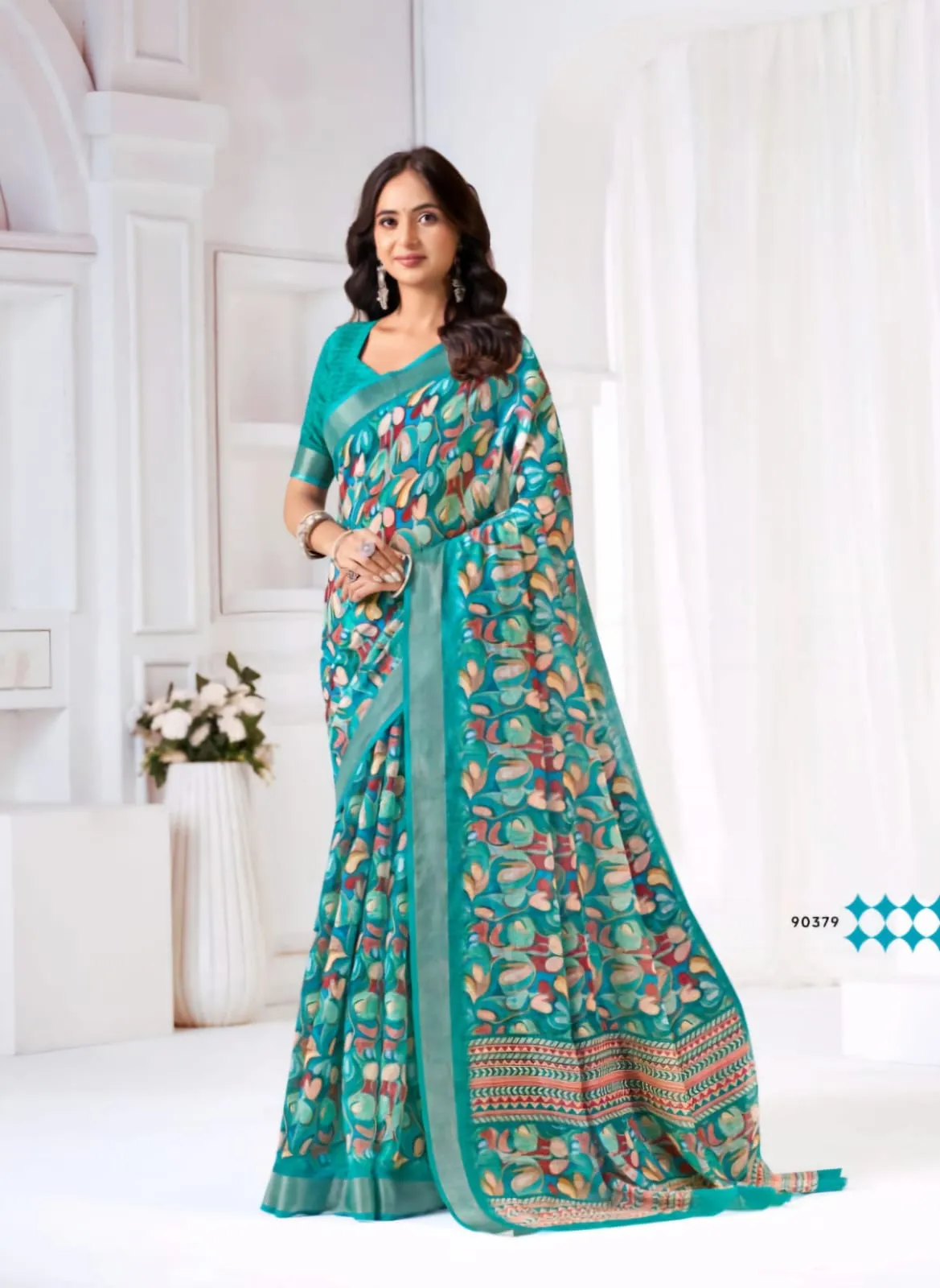 Festive Linen Saree