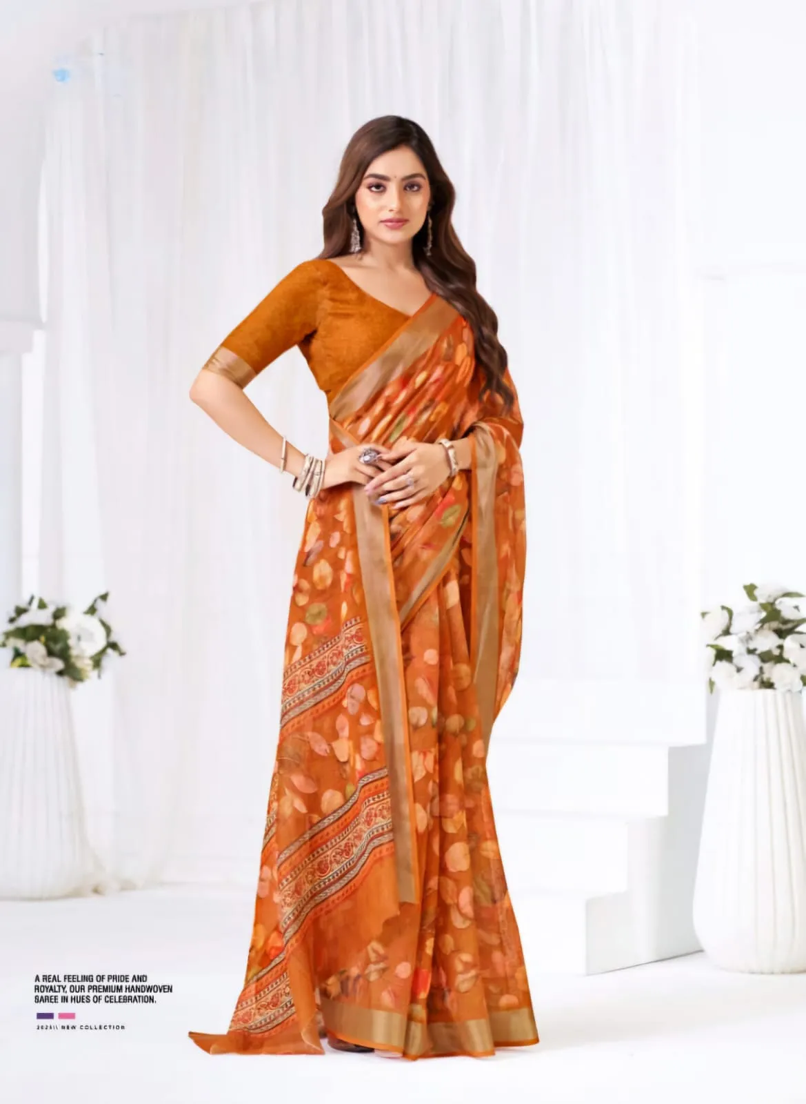 Festive Linen Saree