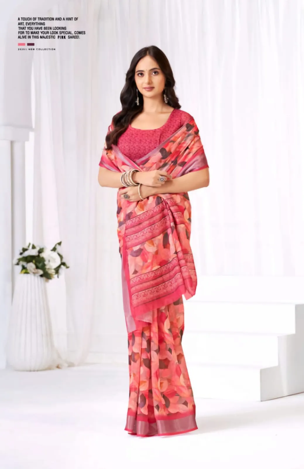 Festive Linen Saree