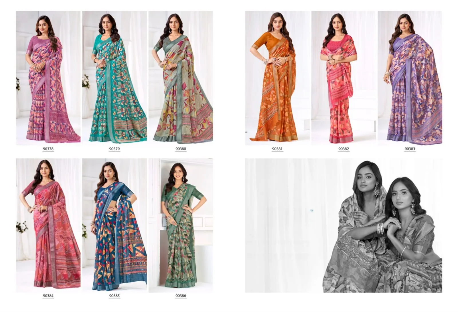 Festive Linen Saree
