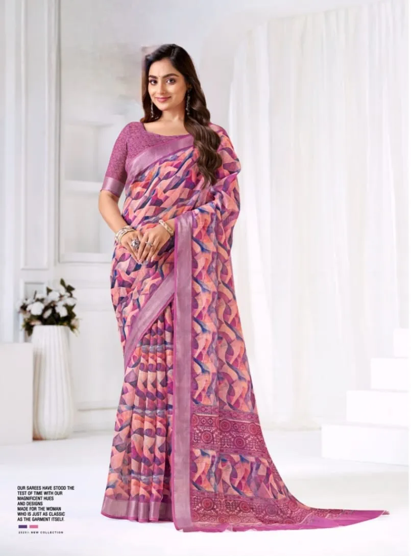 Festive Linen Saree