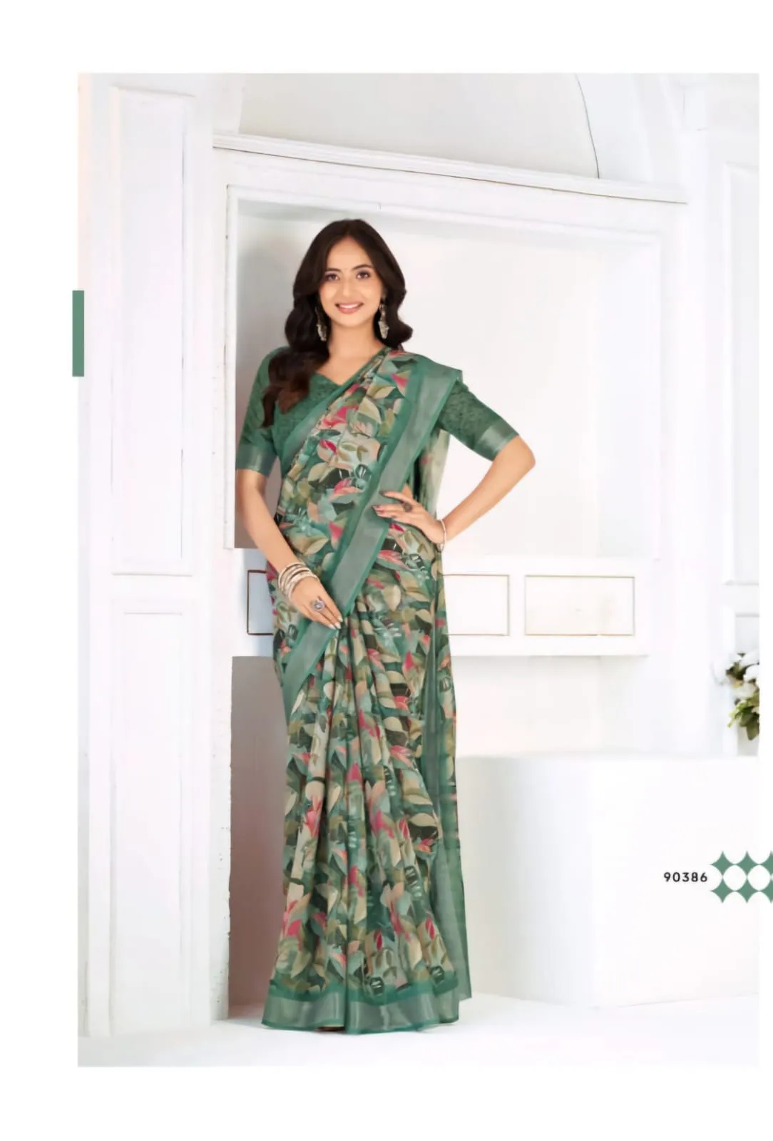 Festive Linen Saree