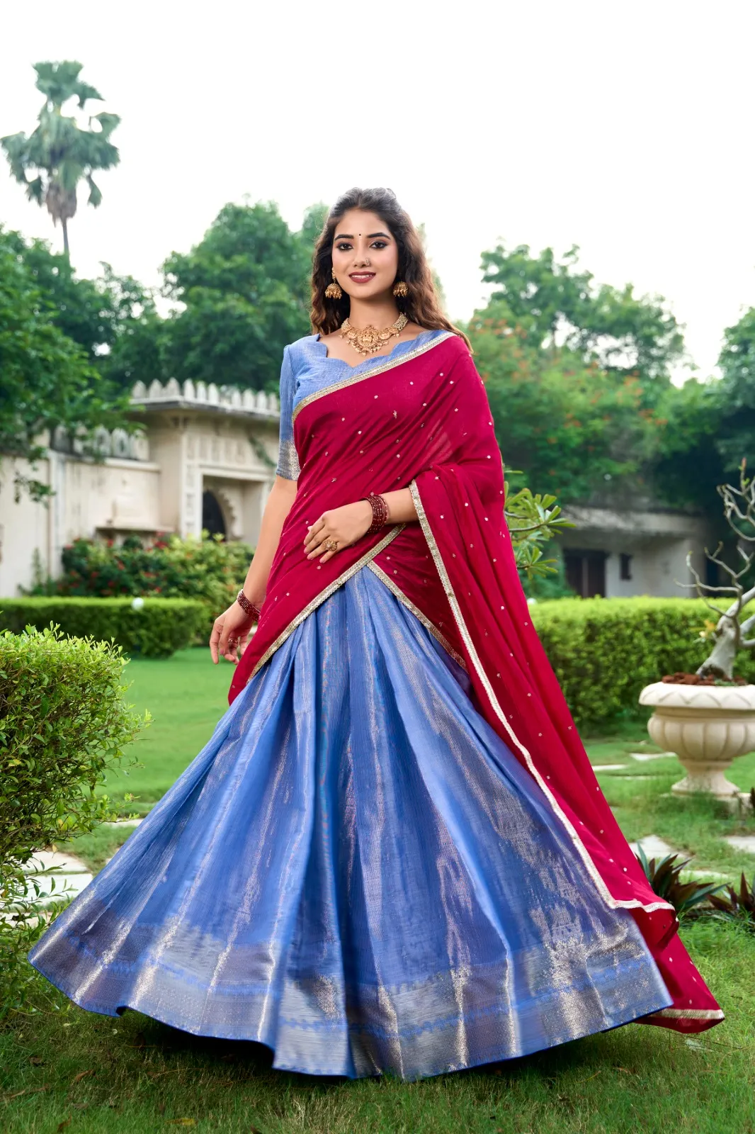 Festive Special Kanchipuram Lehenga Choli