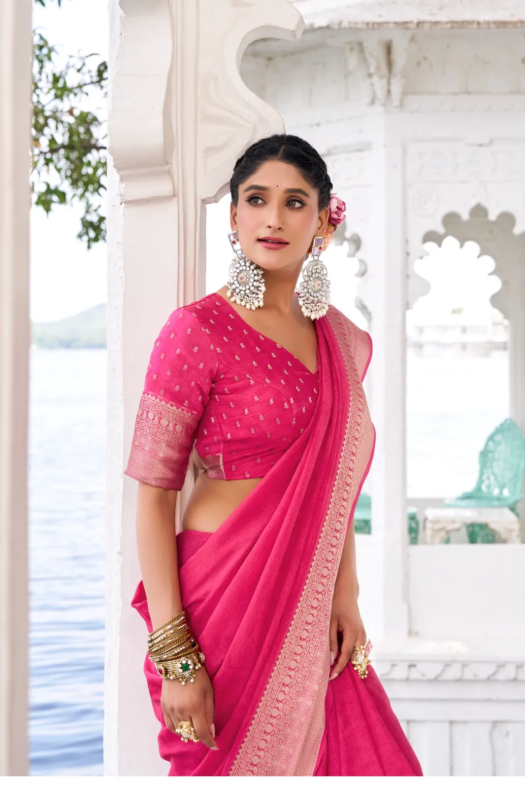 Festive Special Stylish Pallu Saree