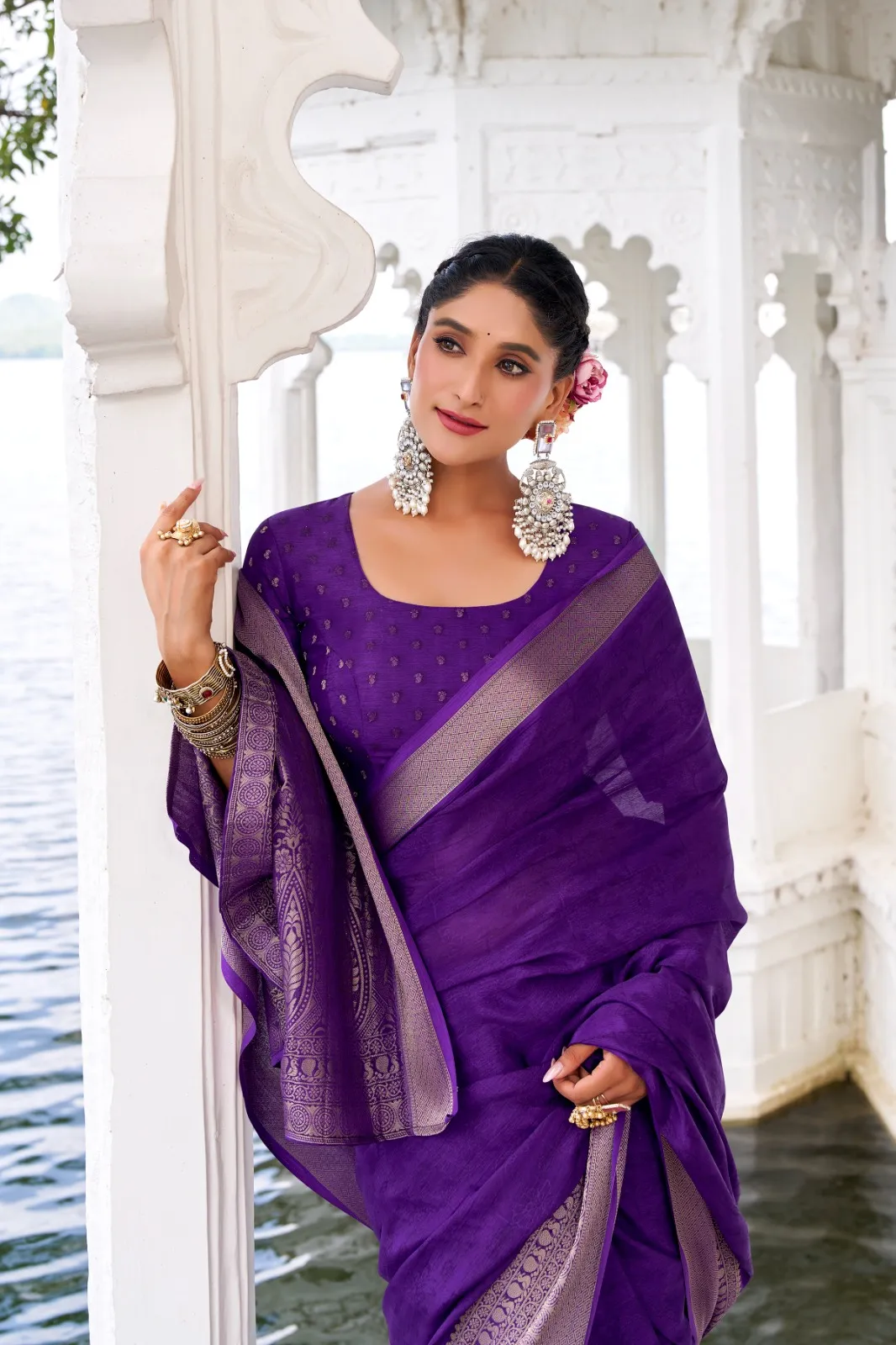 Festive Special Stylish Pallu Saree