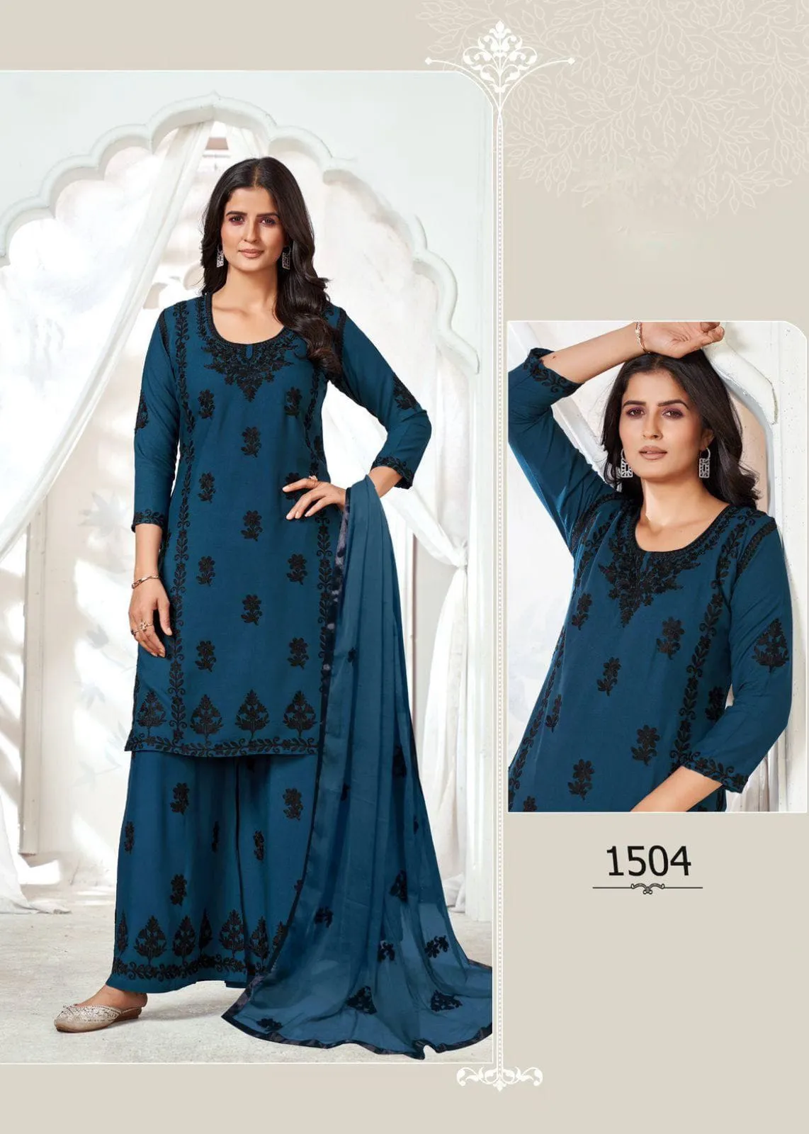 Festive Wear 3piece Kurti Set
