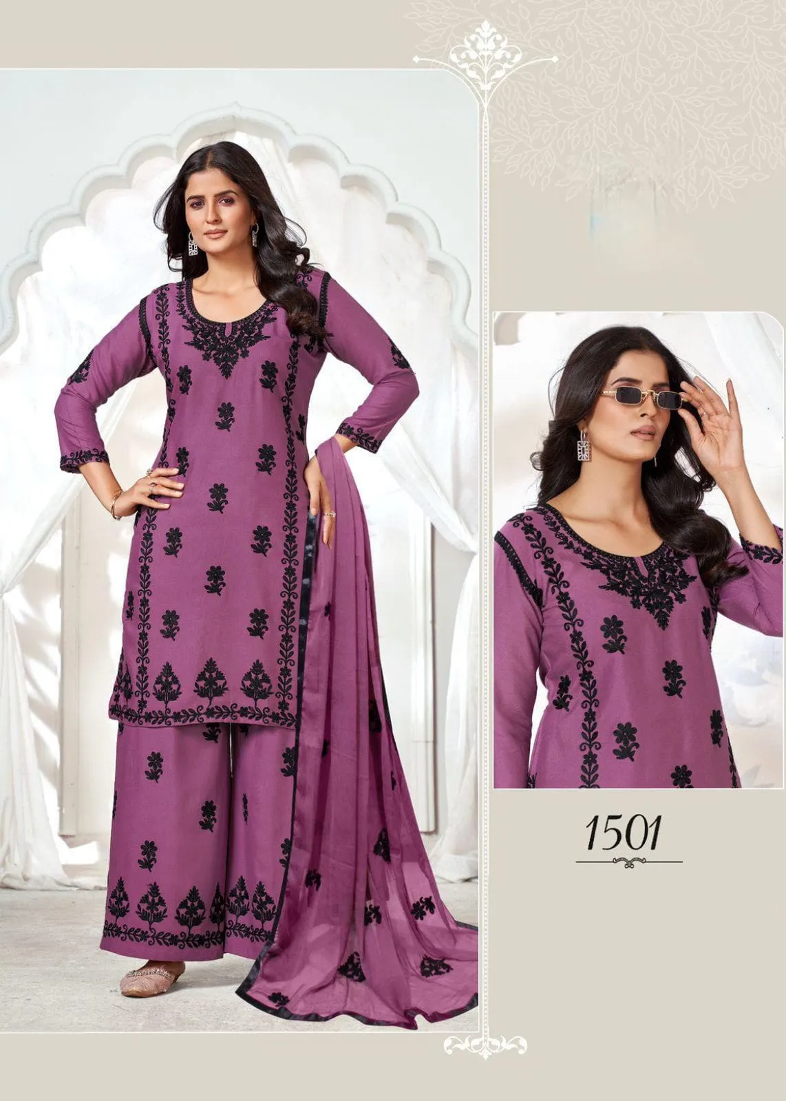 Festive Wear 3piece Kurti Set