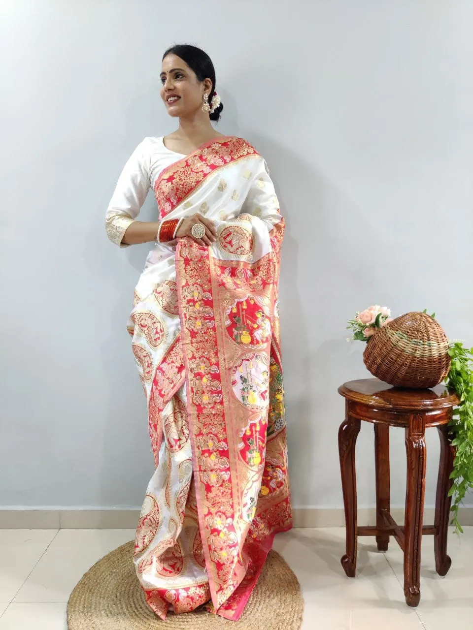 Festive Wear Banarasi Silk RTW Saree