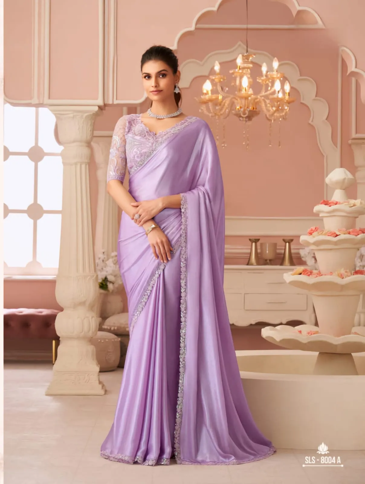 Festive Wear Chiffon Saree with Blouse