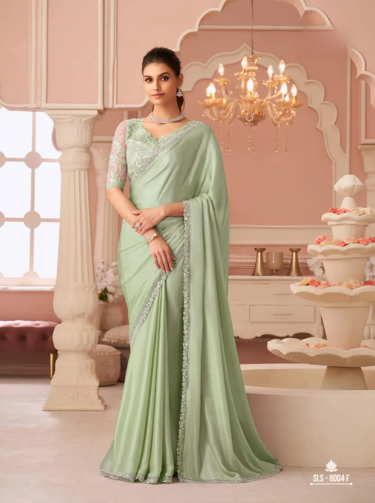 Festive Wear Chiffon Saree with Blouse