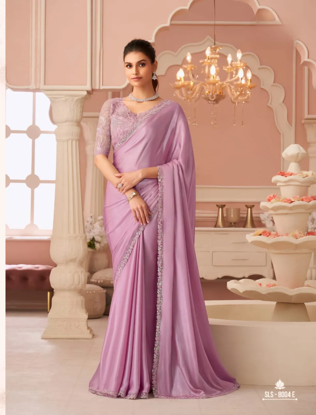 Festive Wear Chiffon Saree with Blouse
