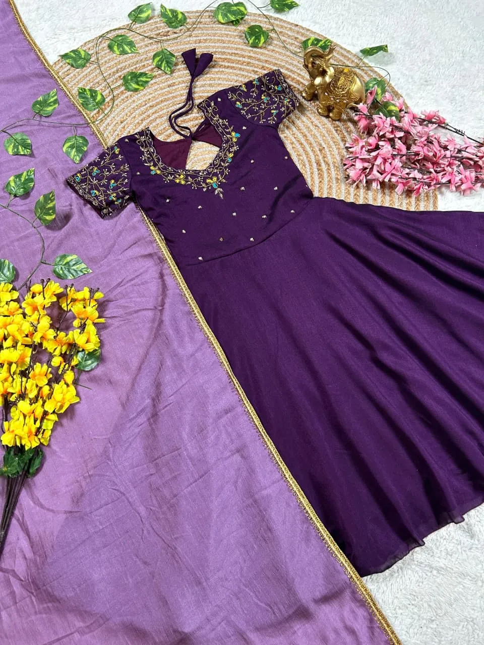 Festive Wear Handwork Kids Gown
