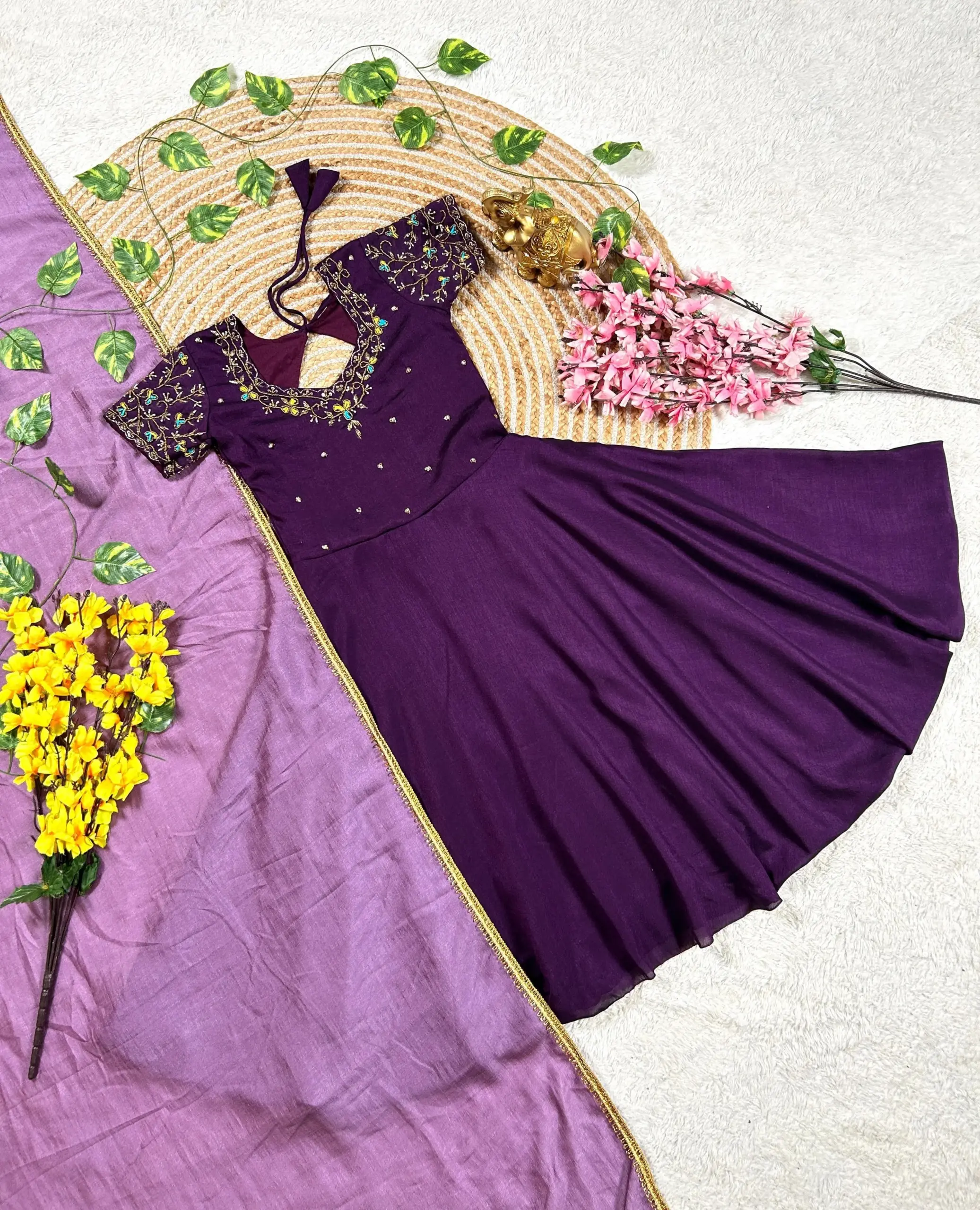 Festive Wear Handwork Kids Gown