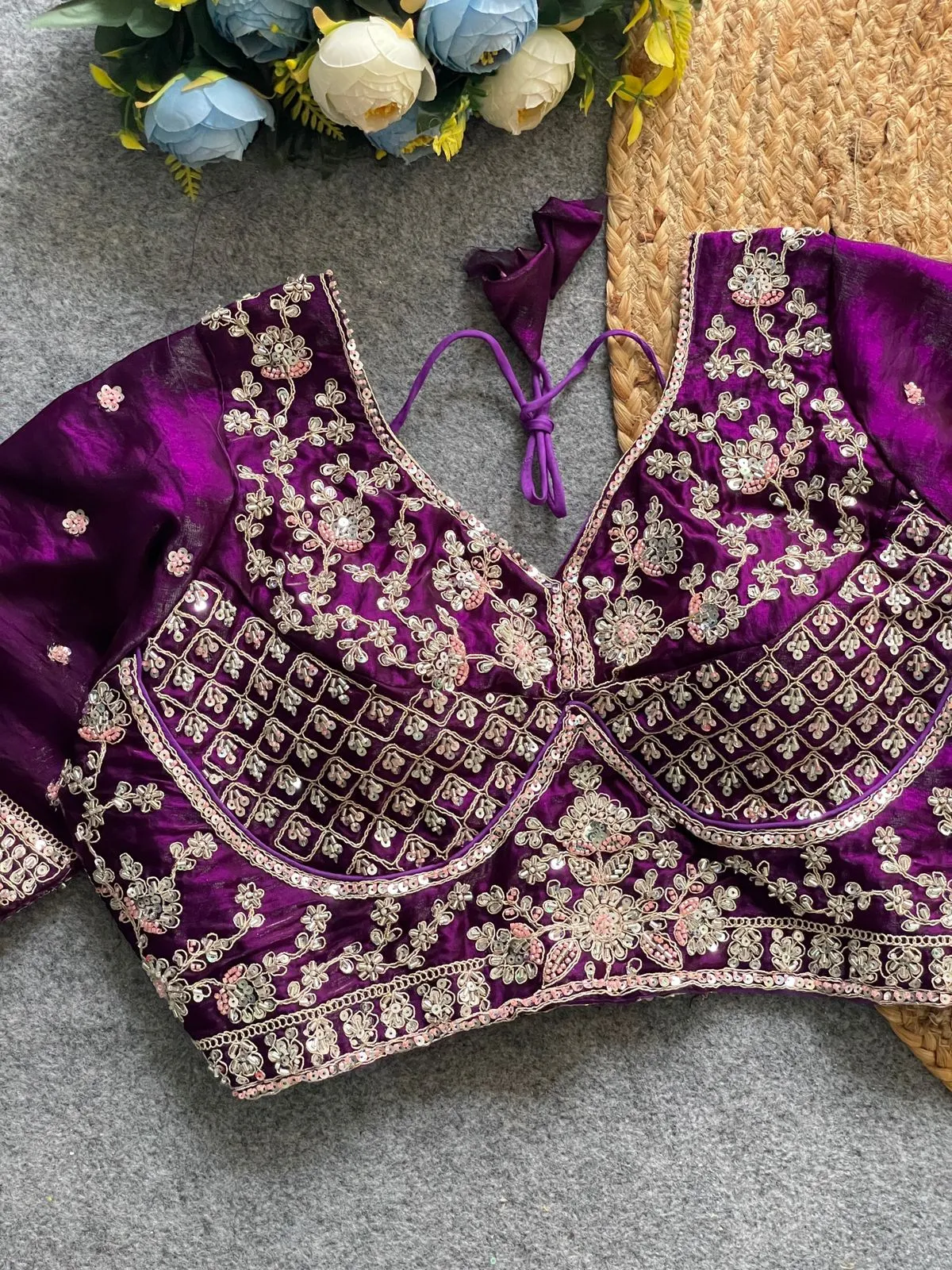 Festive Wear Handwork Readymade Blouse