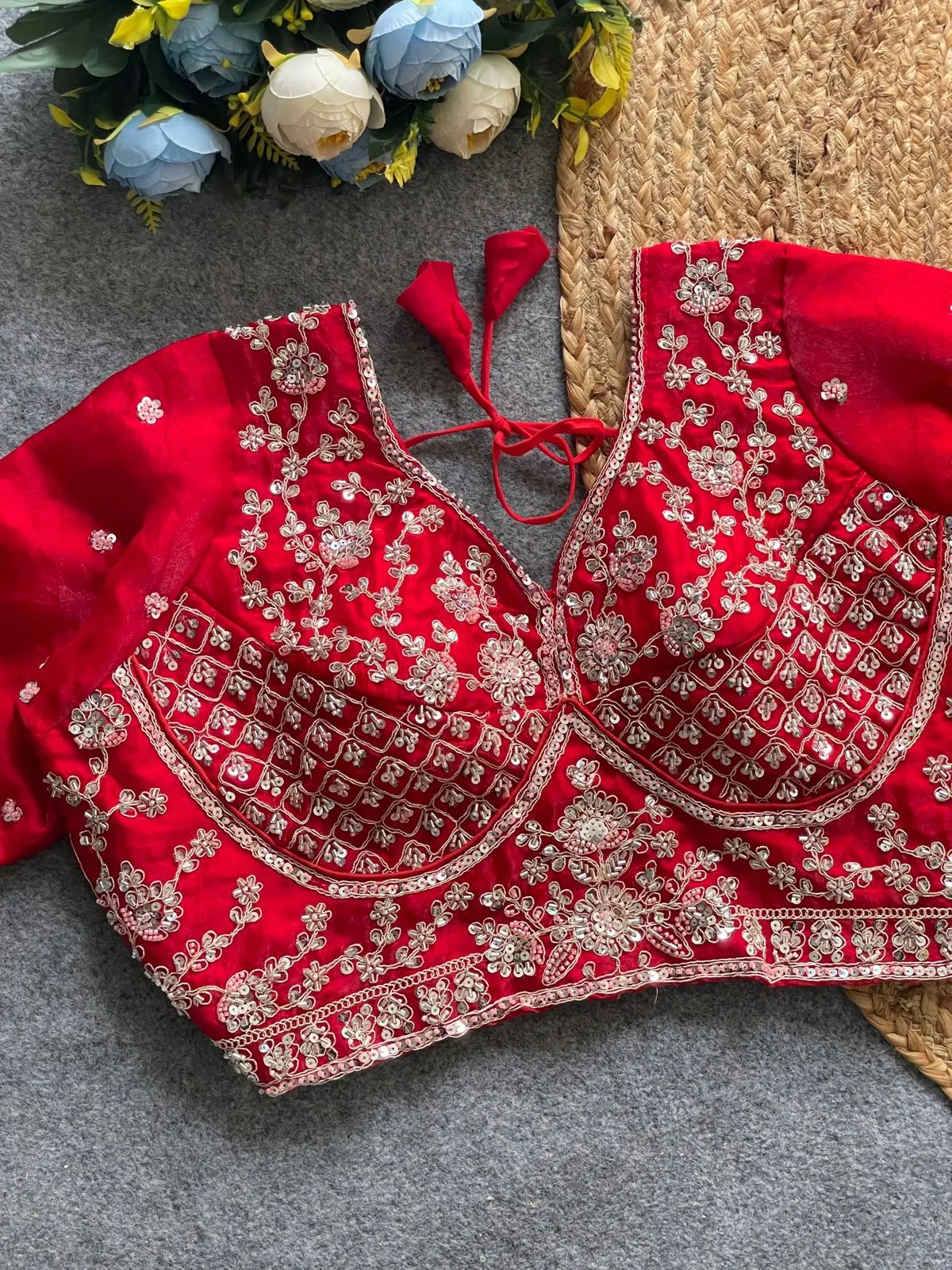 Festive Wear Handwork Readymade Blouse