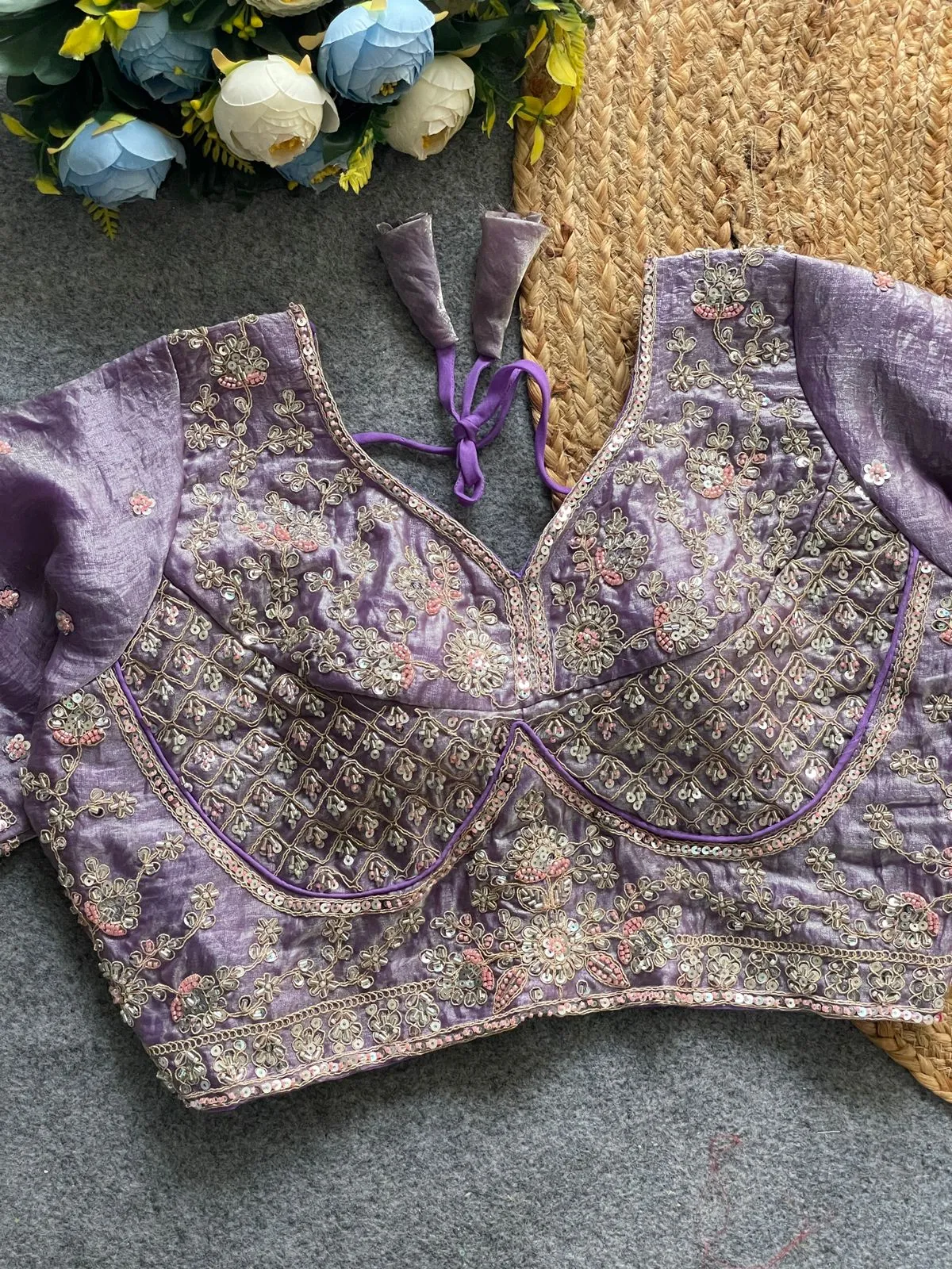 Festive Wear Handwork Readymade Blouse