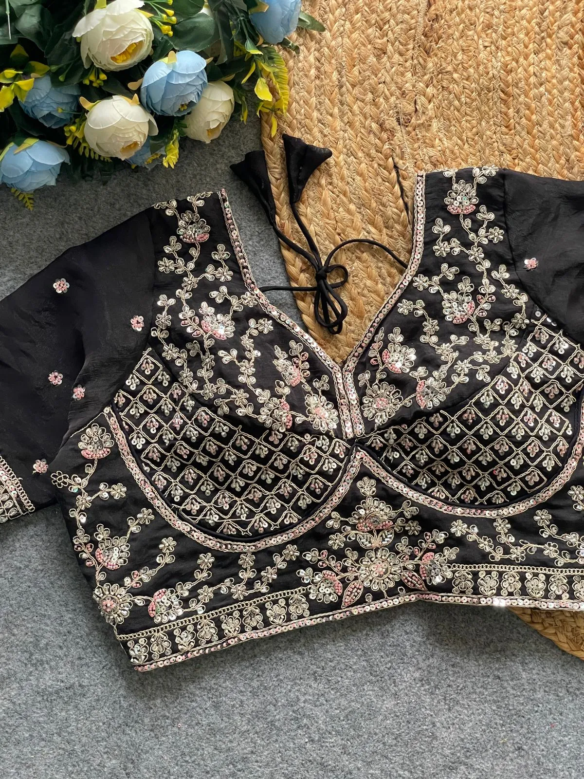 Festive Wear Handwork Readymade Blouse