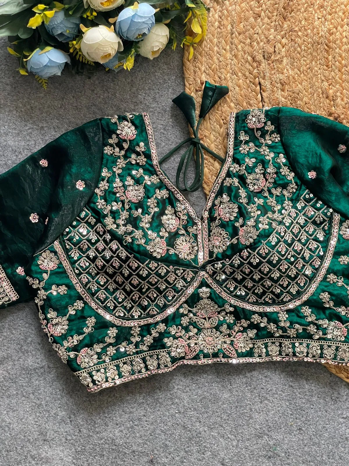 Festive Wear Handwork Readymade Blouse