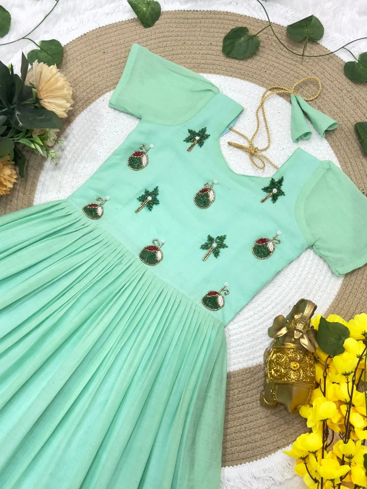 Festive Wear Kids Cotton Gown