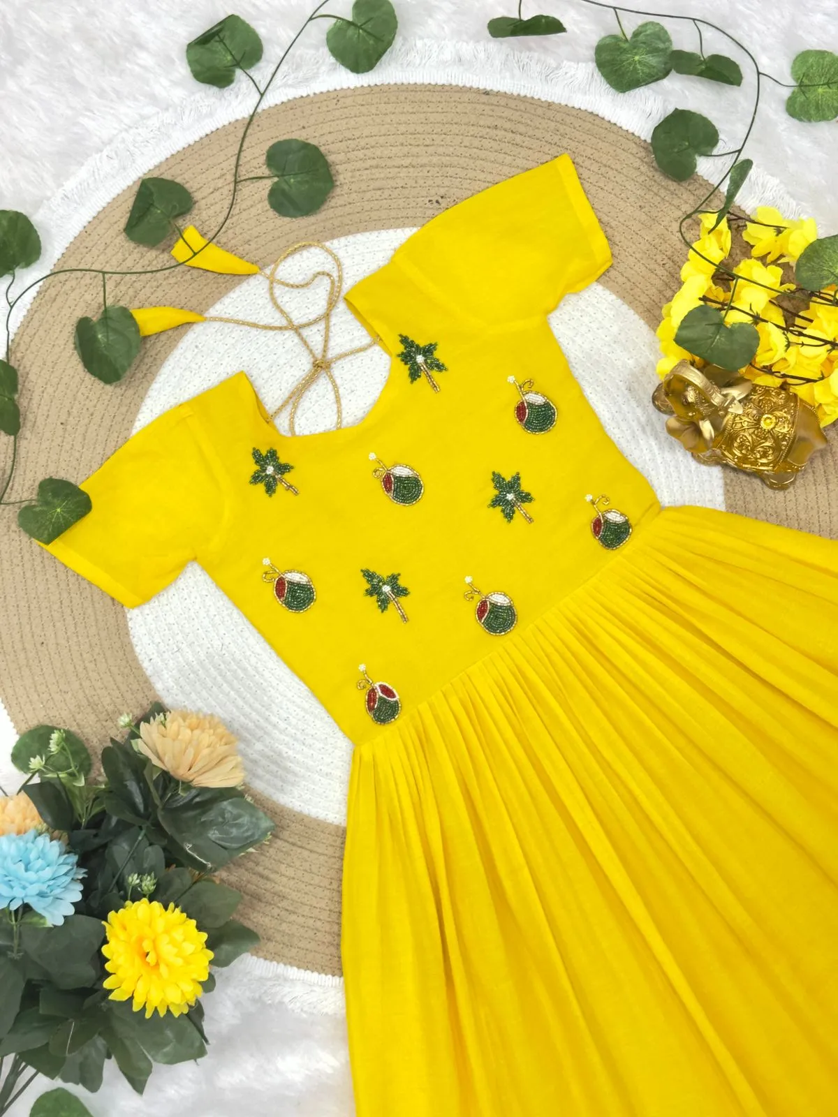 Festive Wear Kids Cotton Gown