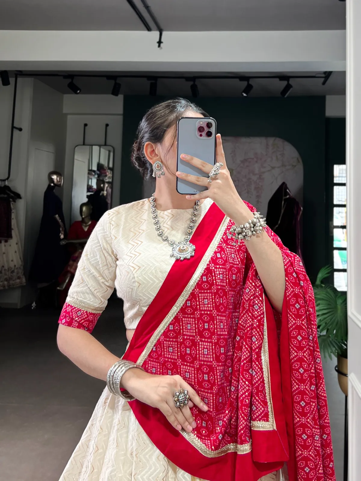 Festive Wear Lehenga Choli with Bandhani Dupatta