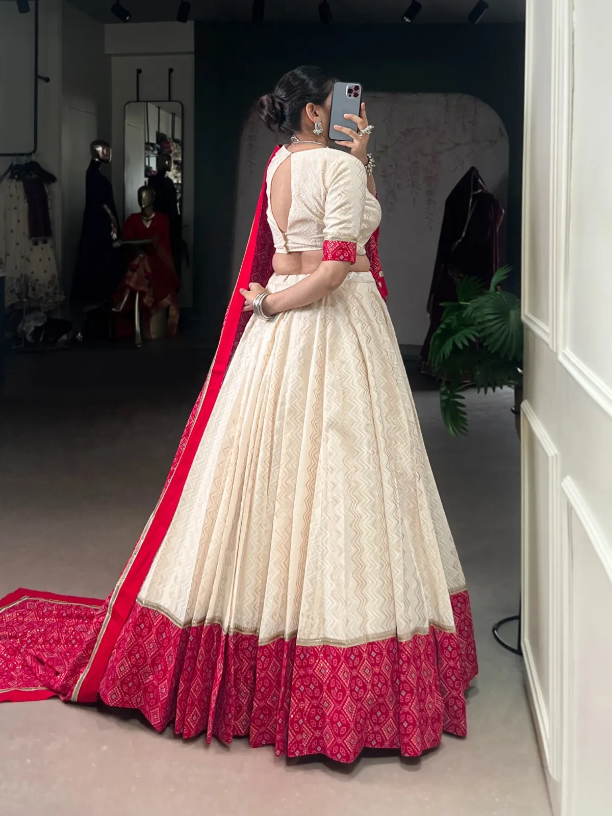 Festive Wear Lehenga Choli with Bandhani Dupatta
