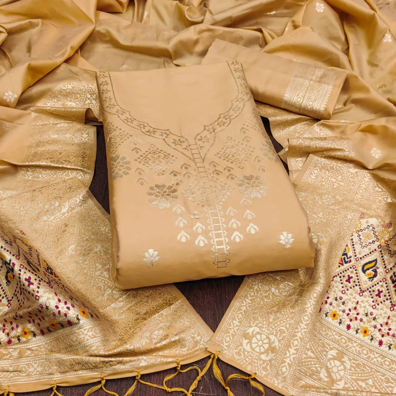 Festive Wear Paithani Silk Suit