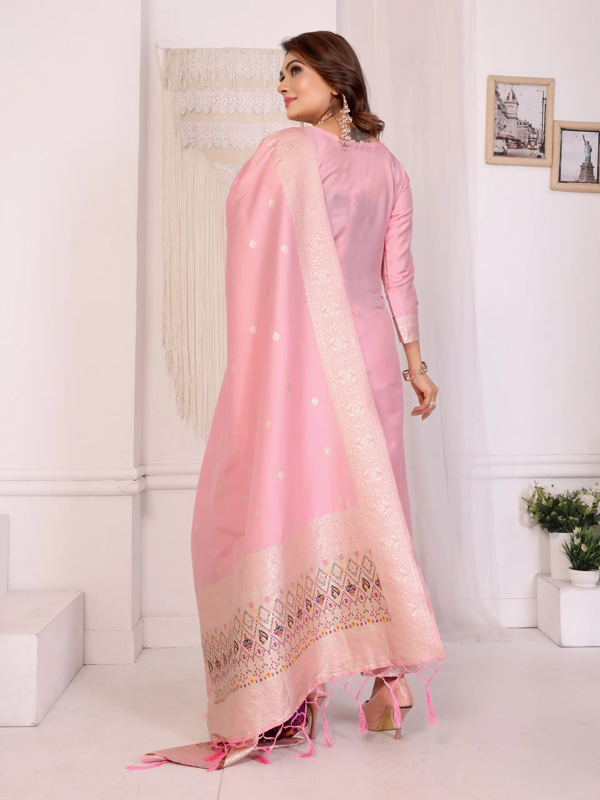 Festive Wear Paithani Silk Suit