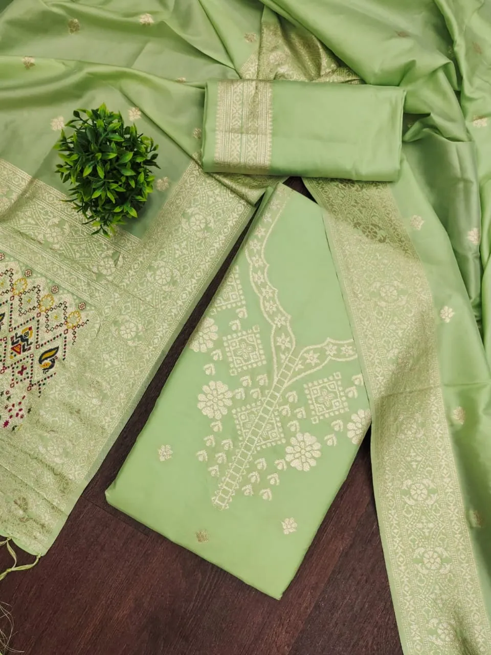 Festive Wear Paithani Silk Suit