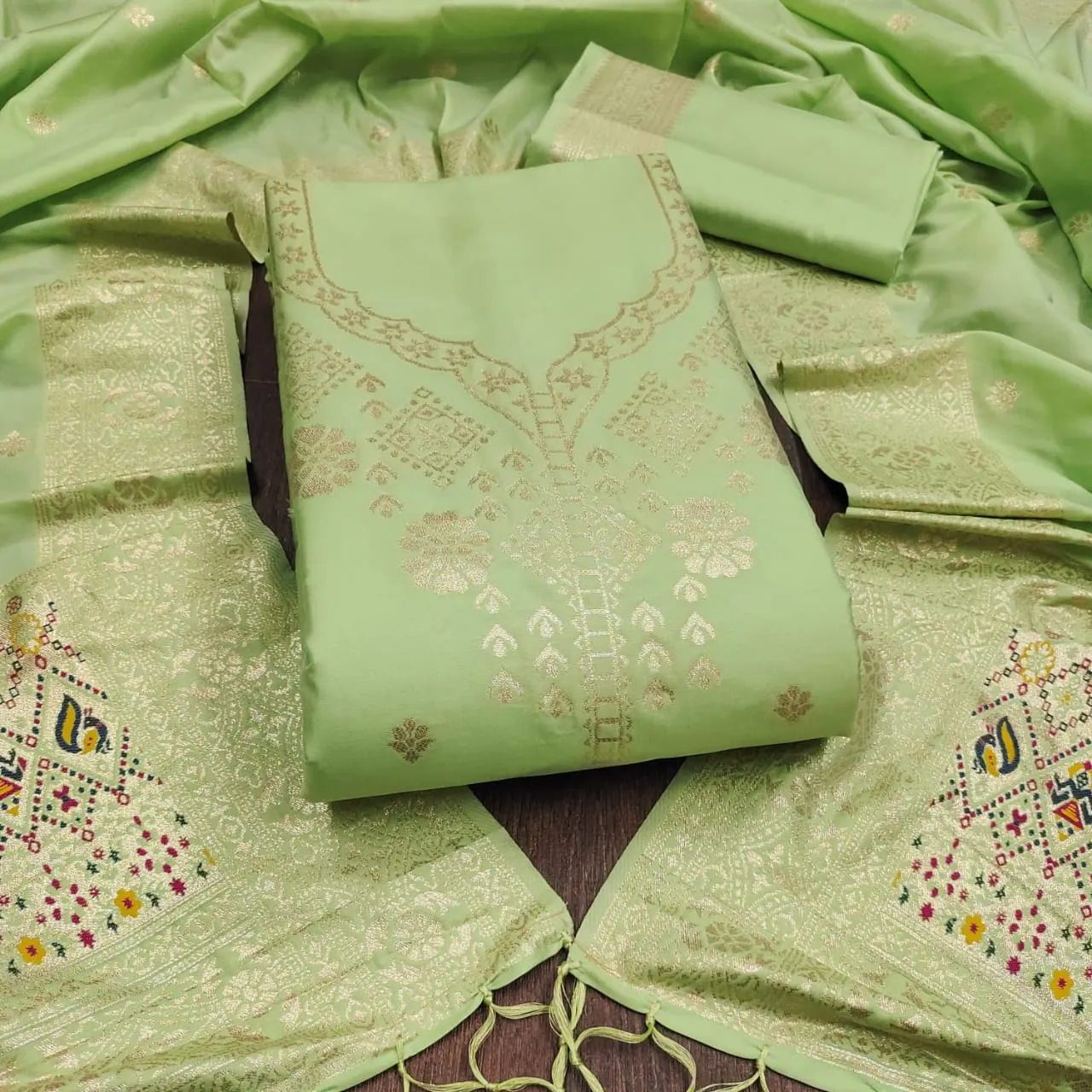 Festive Wear Paithani Silk Suit