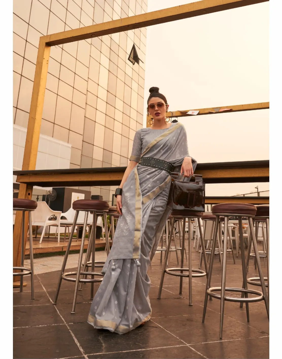 Festive Wear Pastel Color Silk Sarees