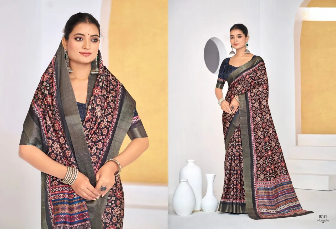 Festive Wear Printed Silk Sarees