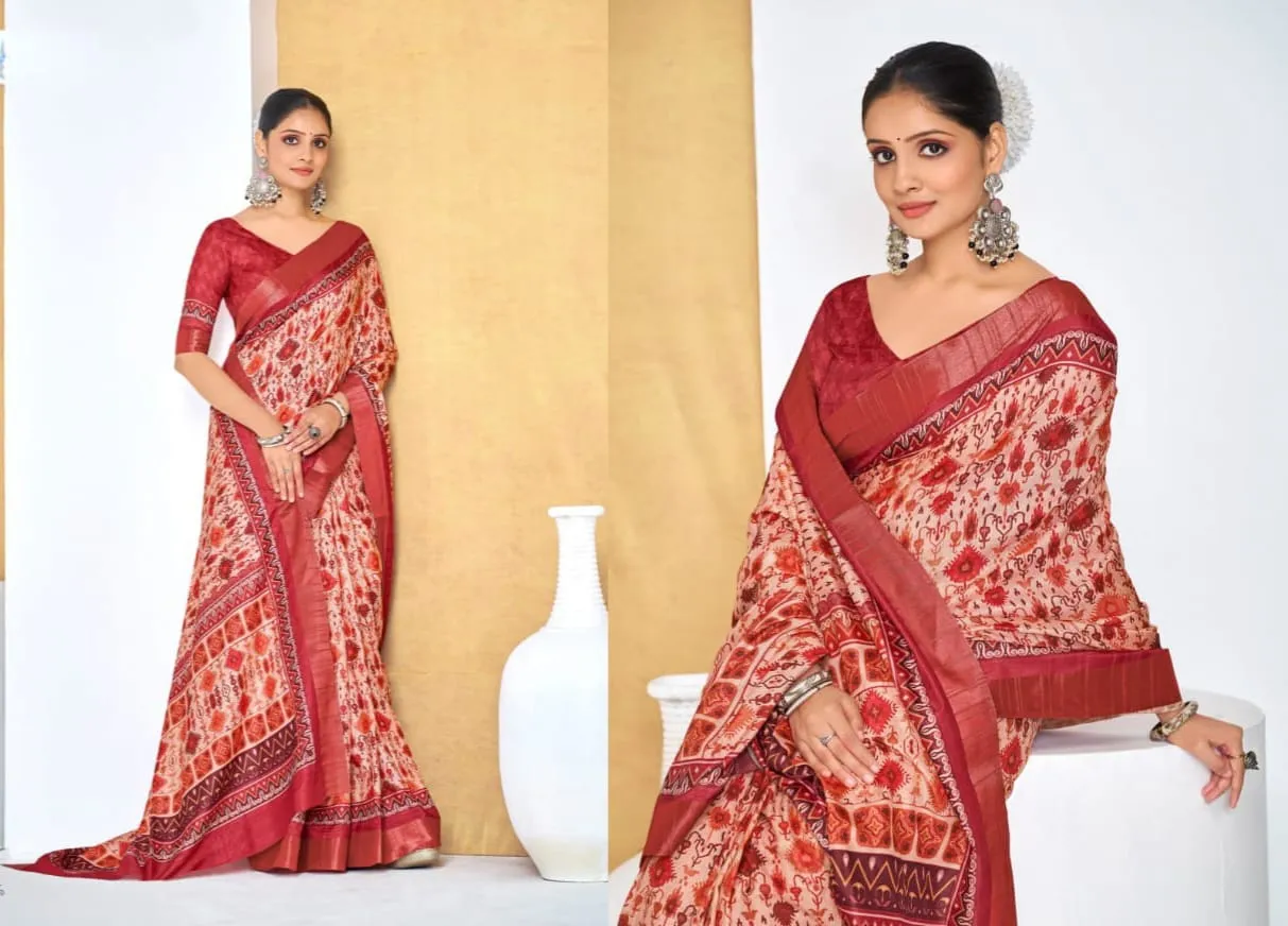 Festive Wear Printed Silk Sarees