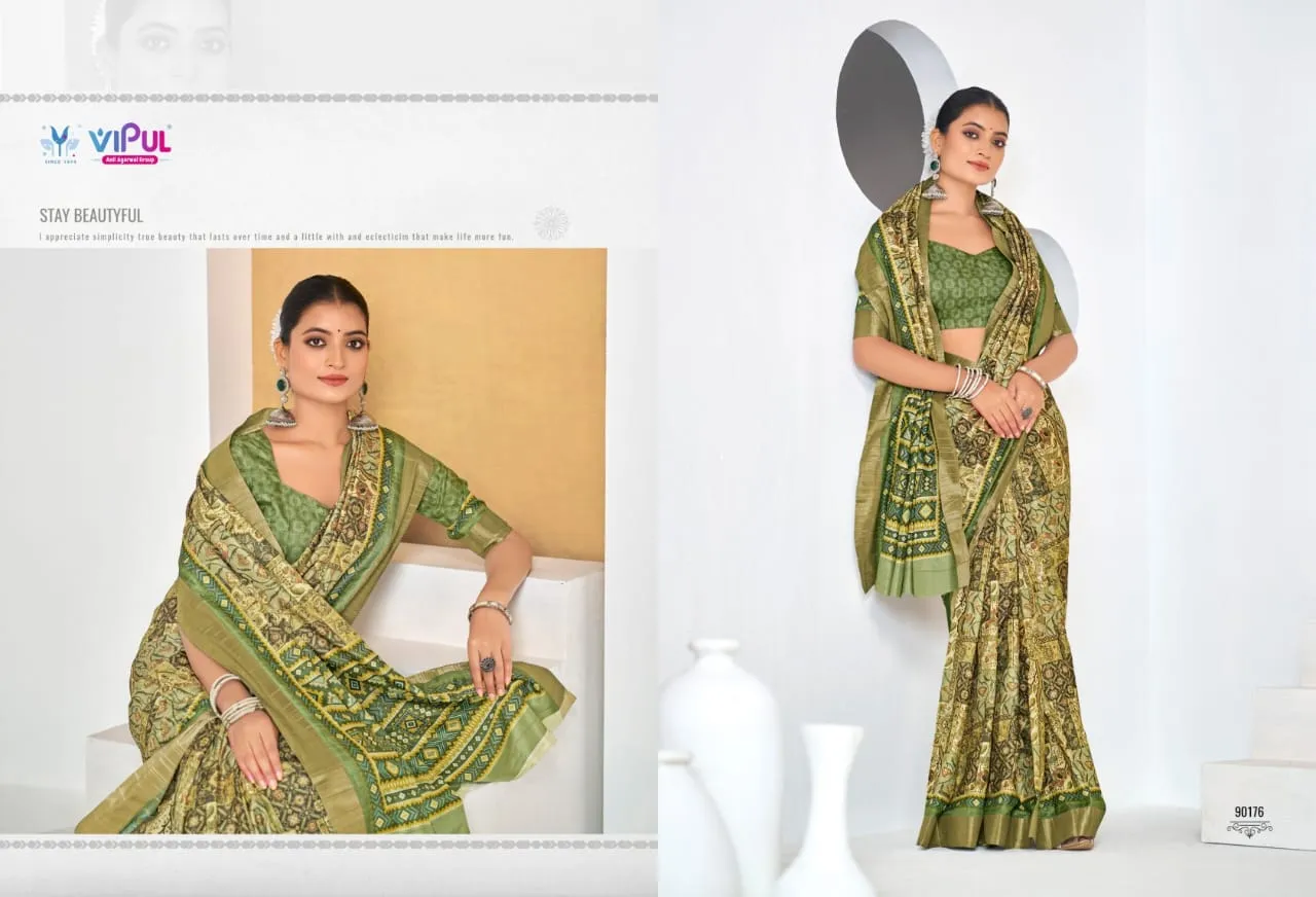 Festive Wear Printed Silk Sarees