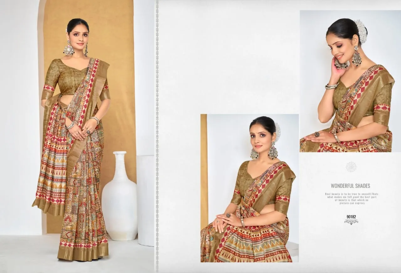 Festive Wear Printed Silk Sarees
