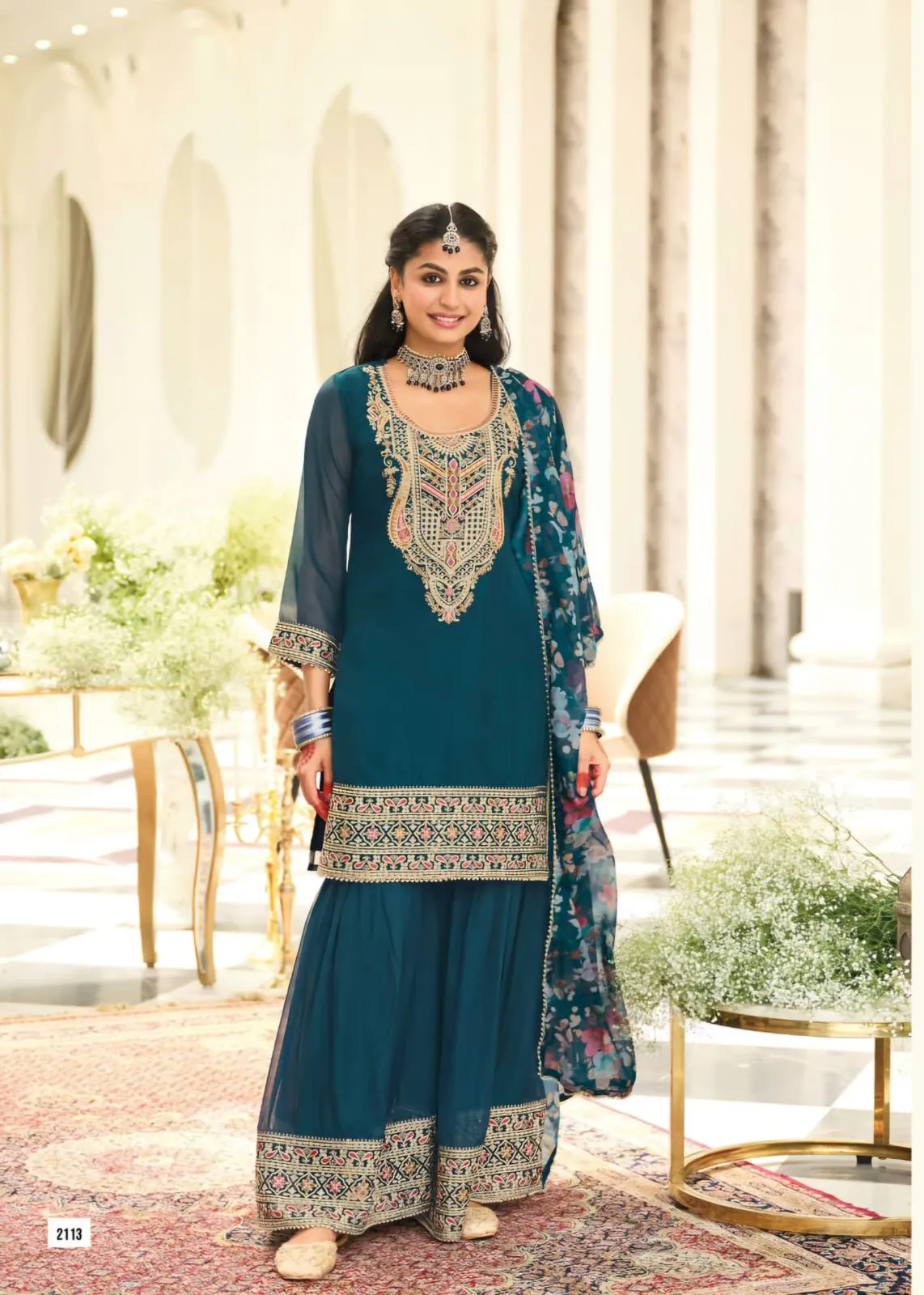 Festive Wear Readymade Sharara Salwar Suit