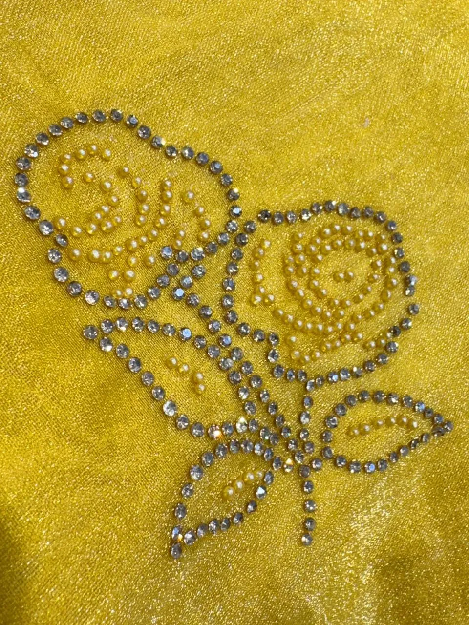 Festive Wear Savroski Work Saree