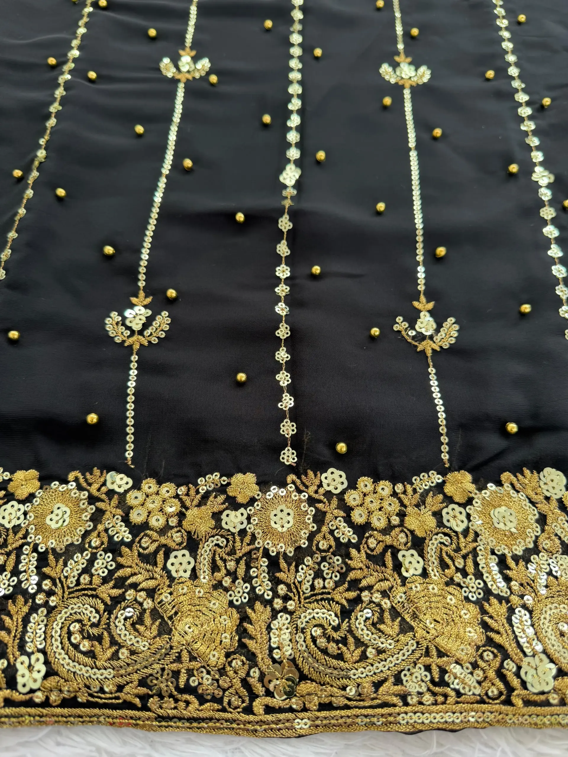 Festive Wear Straight Black Pakistani Suit