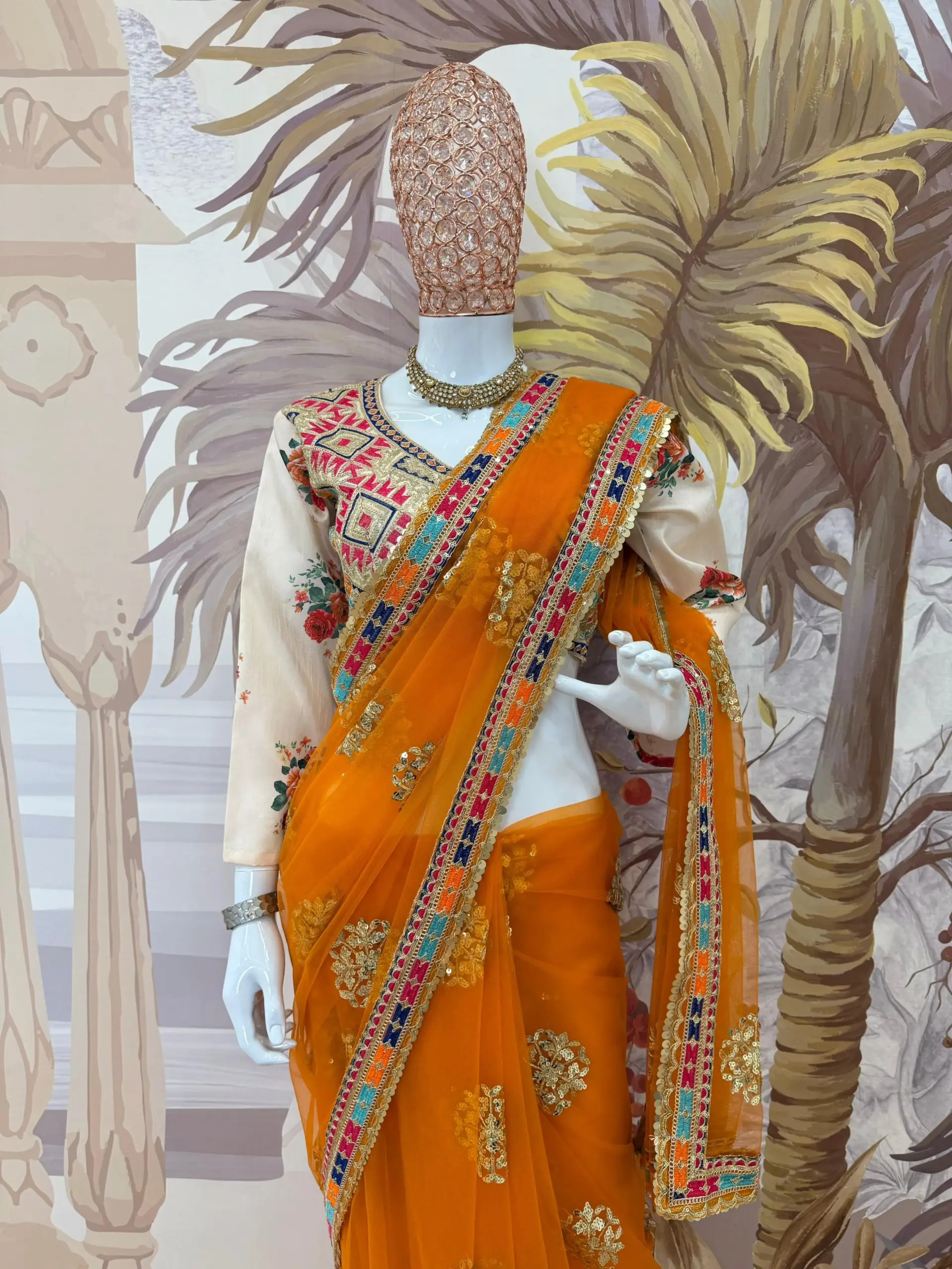 Haldi Ceremony Specila Yellow Saree