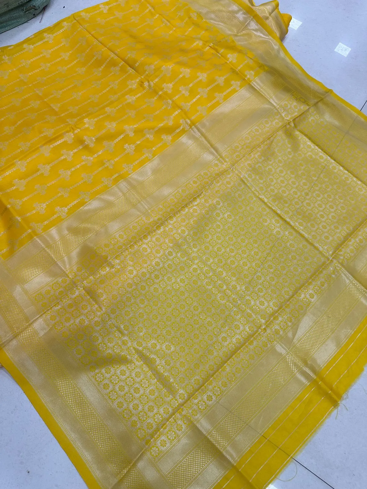 Haldi Wear Bridesmaid Silk Saree