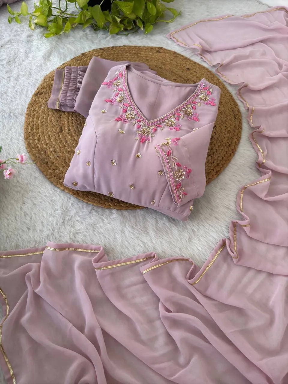 Handwork Designer Gown For Festive wear