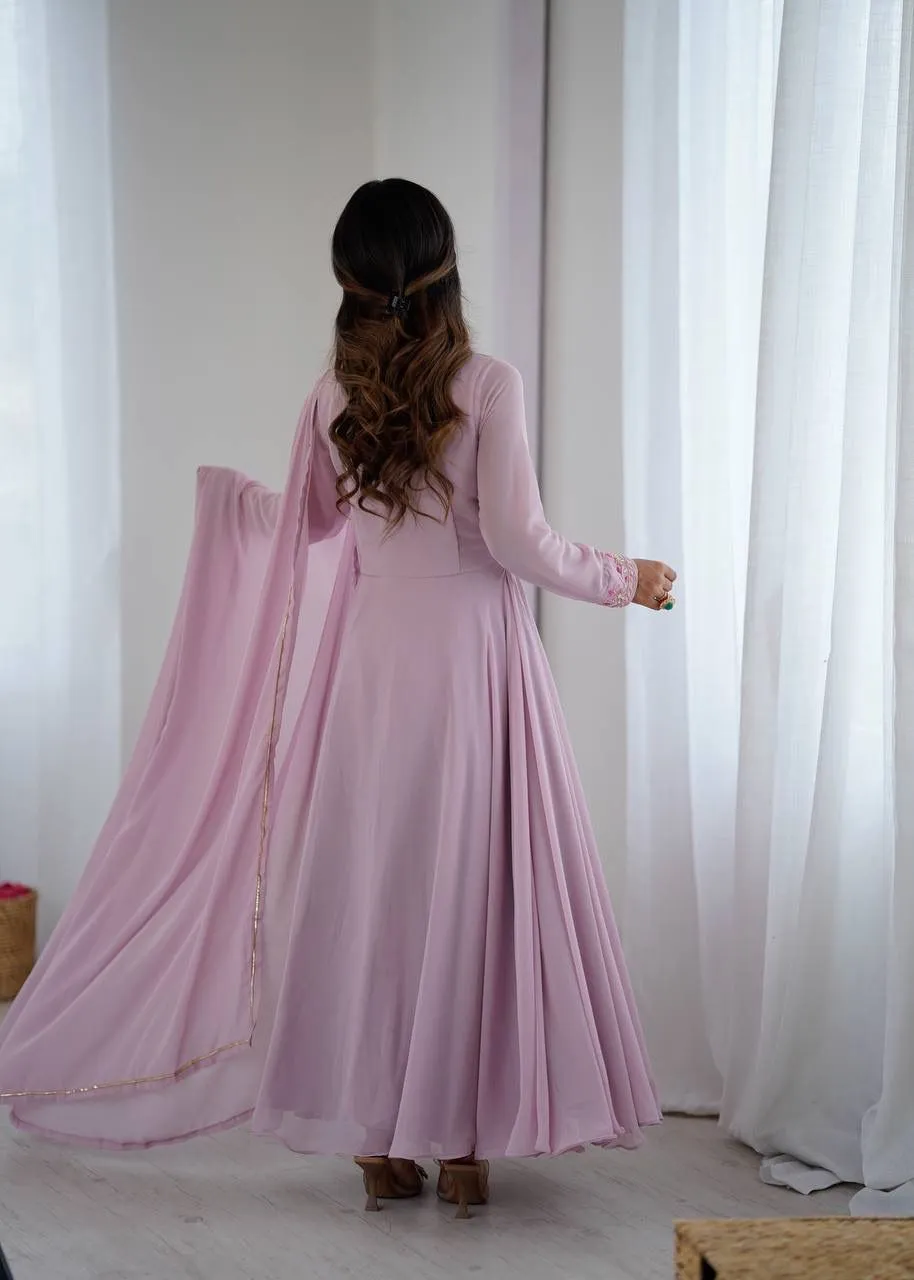 Handwork Designer Gown For Festive wear